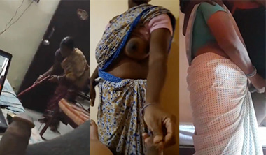 Indian Bachelor Hostel Maid Aunty – Watches Shaking My Dick